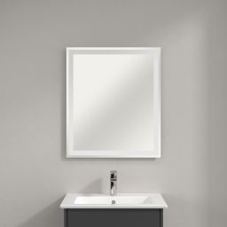 Villeroy & Boch Finero umywalka z szafką 60 cm i lustrem zestaw meblowy glossy grey S00300FPR1