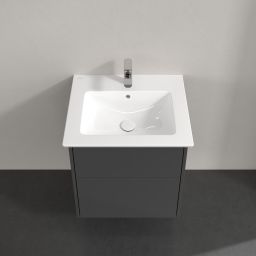 Villeroy & Boch Finero umywalka z szafką 60 cm i lustrem zestaw meblowy glossy grey S00300FPR1