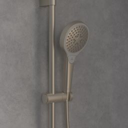 Villeroy & Boch Verve Showers zestaw prysznicowy ścienny nikiel szczotkowany TVS10900700064