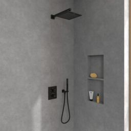 Villeroy & Boch Universal Showers deszczownica 25x25 cm kwadratowa czarna TVC000002000K5