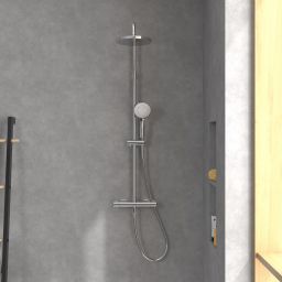 Villeroy & Boch Universal Showers zestaw prysznicowy ścienny termostatyczny z deszczownicą chrom TVS10900200061
