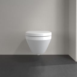 Villeroy & Boch Architectura TwistFlush [e3] combi-pack zestaw miska bez kołnierza CeramicPlus z deską wolnoopadającą Weiss Alpin 4694CLR1