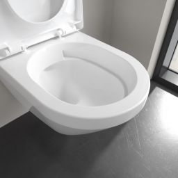 Villeroy & Boch Architectura TwistFlush [e3] combi-pack zestaw miska bez kołnierza CeramicPlus z deską wolnoopadającą Weiss Alpin 4694CLR1