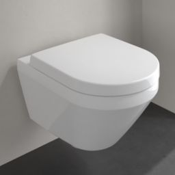 Villeroy & Boch Architectura TwistFlush [e3] combi-pack zestaw miska bez kołnierza z deską wolnoopadającą Weiss Alpin 4694CL01
