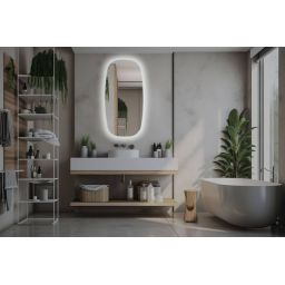 Venti Breza lustro 45x90 cm prostokątne z oświetleniem