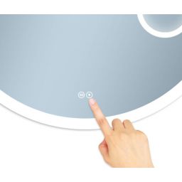 Venti Radson lustro 80 cm okrągłe z oświetleniem z matą grzewczą