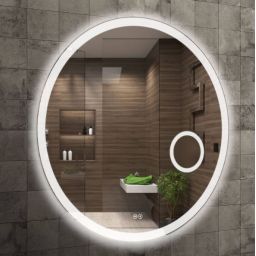 Venti Radson lustro 80 cm okrągłe z oświetleniem z matą grzewczą