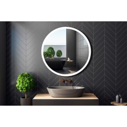 Venti Ring 80 lustro 80x80 cm okrągłe z oświetleniem