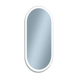 Venti Elipson lustro 60x120 cm owalne z oświetleniem srebrny
