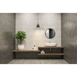 Venti Rund lustro 48x48 cm okrągłe czarny