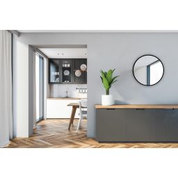 Venti Rund lustro 48x48 cm okrągłe czarny