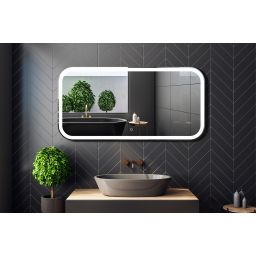 Venti Prima lustro 120x60 cm prostokątne z oświetleniem biały