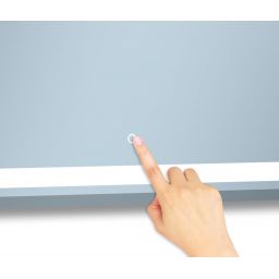 Venti Willa lustro 120x60 cm prostokątne z oświetleniem srebrny