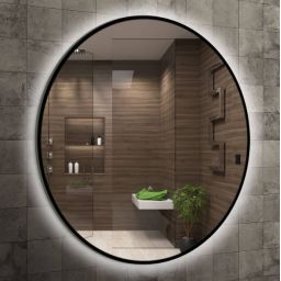 Venti Rondo Ambiente lustro 100 cm okrągłe czarny