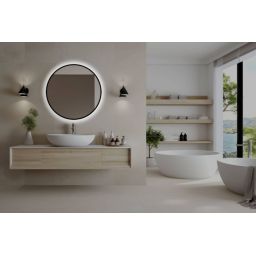 Venti Rondo Ambiente lustro 100 cm okrągłe czarny