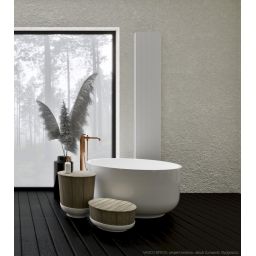 Kermi Bryce grzejnik dekoracyjny 200x45 cm podłączenie dolne biały D2N1120450101XK