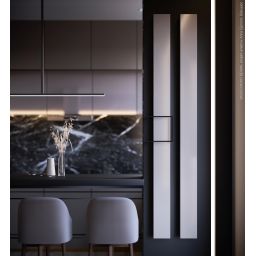 Kermi Beams grzejnik dekoracyjny 200x15 cm podłączenie dolne biały D1N1020150801XK