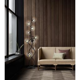 Aviano Nancy lampa stojąca 9x3,5 W czarna 3014-905