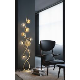 Aviano Metz lampa stojąca 9x3,5 W złota 3015-904