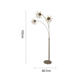 Aviano Salo lampa stojąca 26W czarna-piaskowa 3033-313