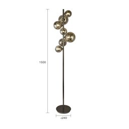 Aviano Sevilla lampa stojąca czarna-chrom 3214-1010