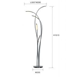 Aviano Hampton lampa stojąca 5x26 W chrom 3326-0501
