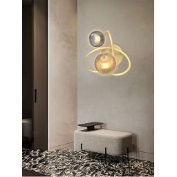 Aviano Metz kinkiet 2x3,5 W złoty 4015-204