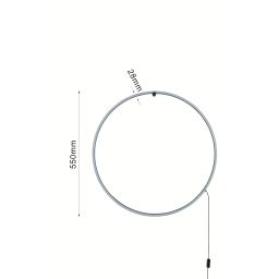 Aviano Scopello lampa ścienna 1x18 W czarny 4025-102M