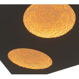 Aviano Toulon lampa podsufitowa 36 W czarna-złota 4044304