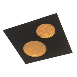 Aviano Toulon lampa podsufitowa 30 W czarna-złota 4044-304M