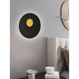 Aviano Savelo kinkiet 2x24 W czarny-złoty 4207-0110