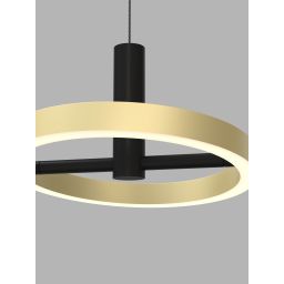 Aviano Brest lampa wisząca 3x7 W czarna 5016-304