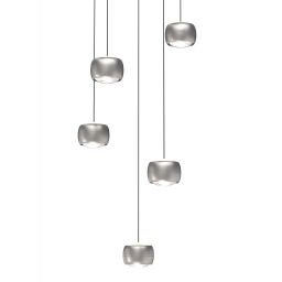 Aviano Quiberon lampa wisząca 27 W srebrna-szampan 5039-503