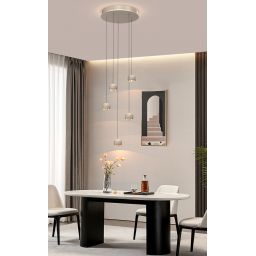 Aviano Quiberon lampa wisząca 27 W piaskowa 5039-513