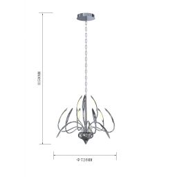 Aviano Hampton lampa wisząca 1x57W chrom 5326-1201