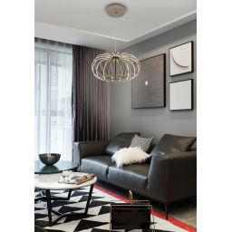 Aviano Salo lampa wisząca 55 W czarna-piaskowa 6033-113