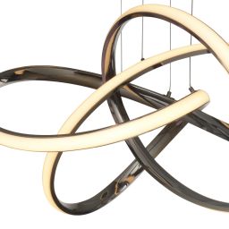 Aviano Bandol lampa wisząca 1x56 W czarna-chrom 6064-105