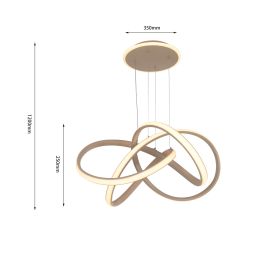 Aviano Bandol lampa wisząca 60 W piaskowa 6064-113