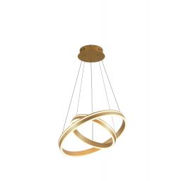 Aviano Vivies lampa wisząca 2x54 W złota 6201-0215