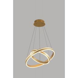 Aviano Vivies lampa wisząca 2x54 W złota 6201-0215