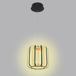 Aviano Xara lampa wisząca 1x17 W czarna-złota 6210-0110