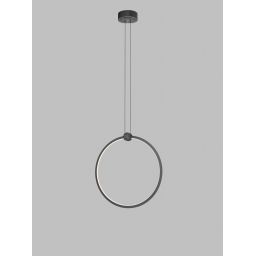 Aviano Circola lampa wisząca 1x36 W czarna 6218-0110