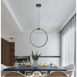 Aviano Circola lampa wisząca 1x36 W czarna 6218-0110