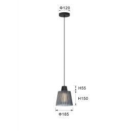Aviano Mitica lampa wisząca 1x40 W czarna 6219-0110