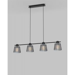 Aviano Mitica lampa wisząca 4x40 W czarna 6219-0410