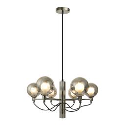 Aviano Classico lampa wisząca 6x3 W czarna-chrom 6221-0610