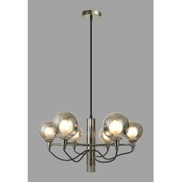 Aviano Classico lampa wisząca 6x3 W czarna-chrom 6221-0610