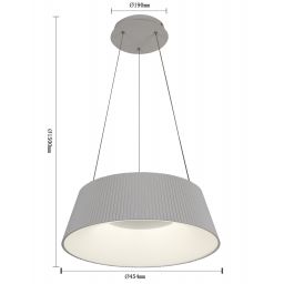 Aviano Sella lampa wisząca 1x25 W biała 6222-0106