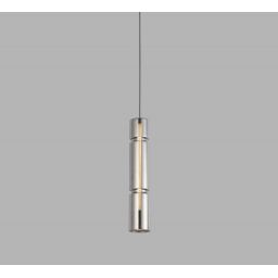 Aviano Cilindro lampa wisząca 1x9 W czarna-chrom-przydymiona 6223-0110