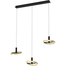 Aviano Brest lampa wisząca 3x8,7 W czarna 7016-304